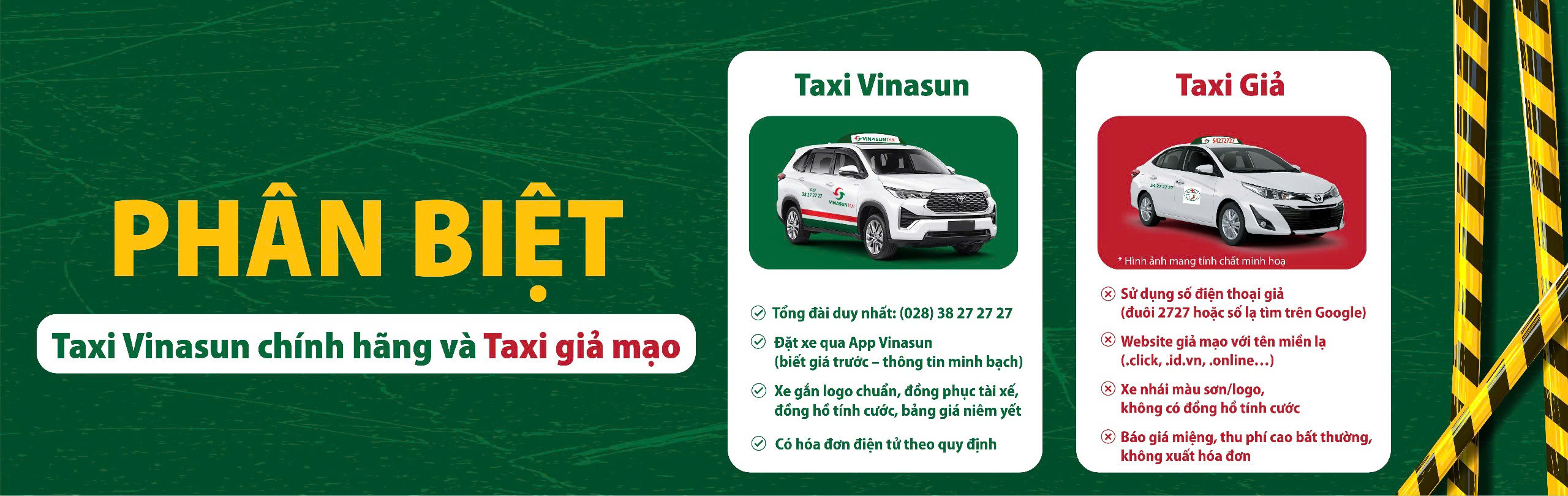 Cảnh báo về tình trạng Taxi giả mạo Vinasun
