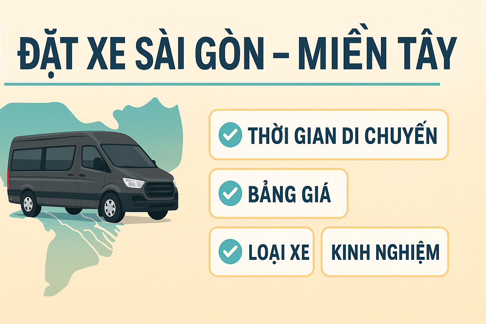 Đặt xe du lịch Sài Gòn đi miền Tây giá tốt, xe riêng 4 – 7 chỗ