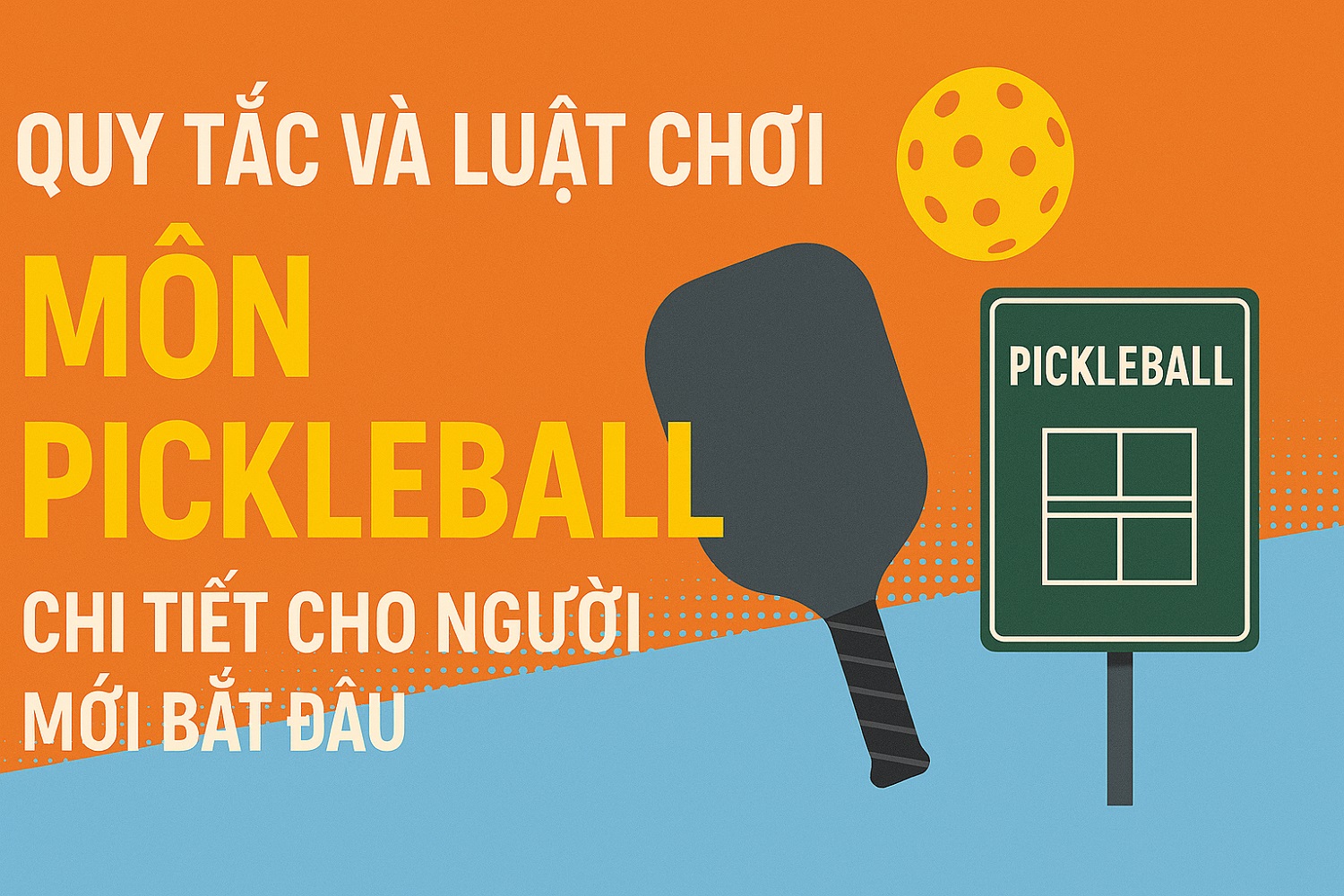 Quy tắc và luật chơi môn Pickleball chi tiết cho người mới bắt đầu
