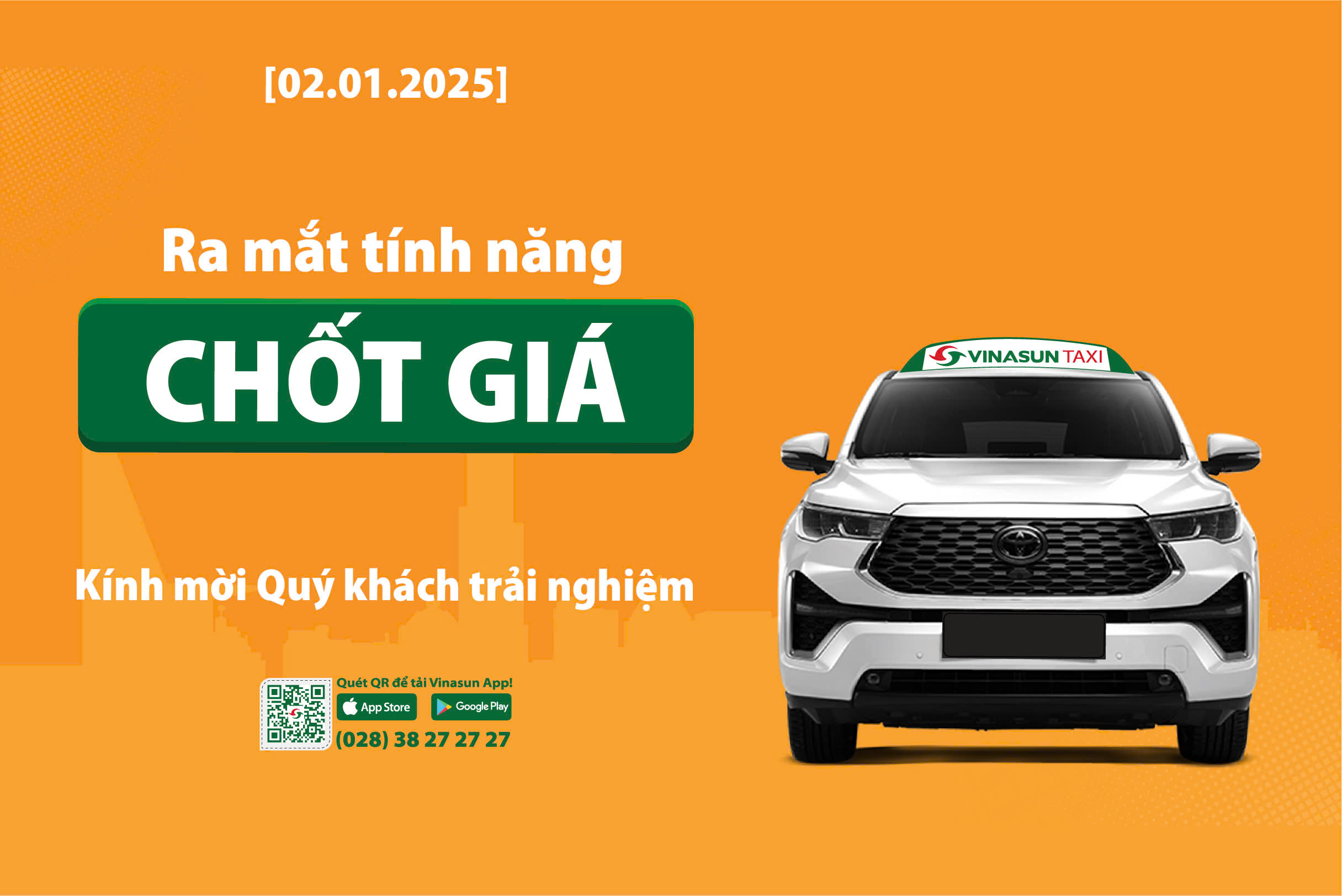 Vinasun Taxi lắp đặt màn hình hiển thị cước phí và bổ sung tính năng "Chốt Giá"