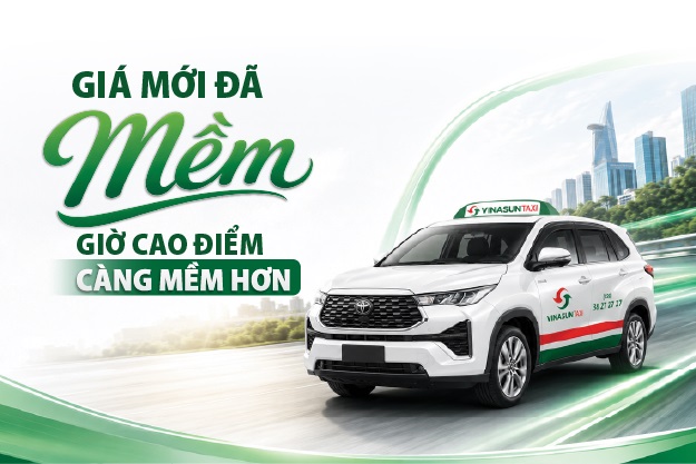Vinasun Taxi điều chỉnh giá cước từ ngày 14/07/2026