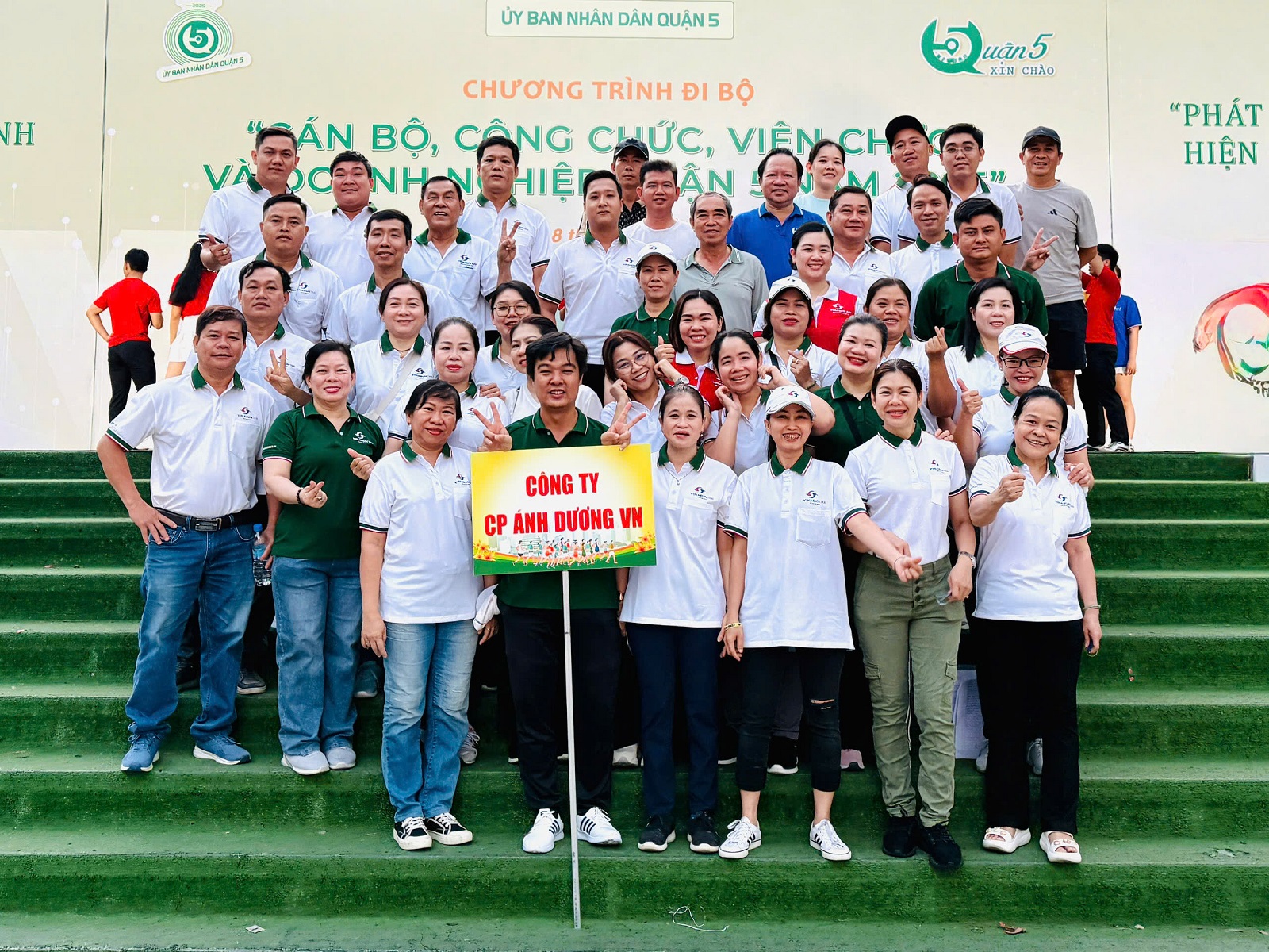 Vinasun tham gia chương trình đi bộ Quận 5 năm 2025