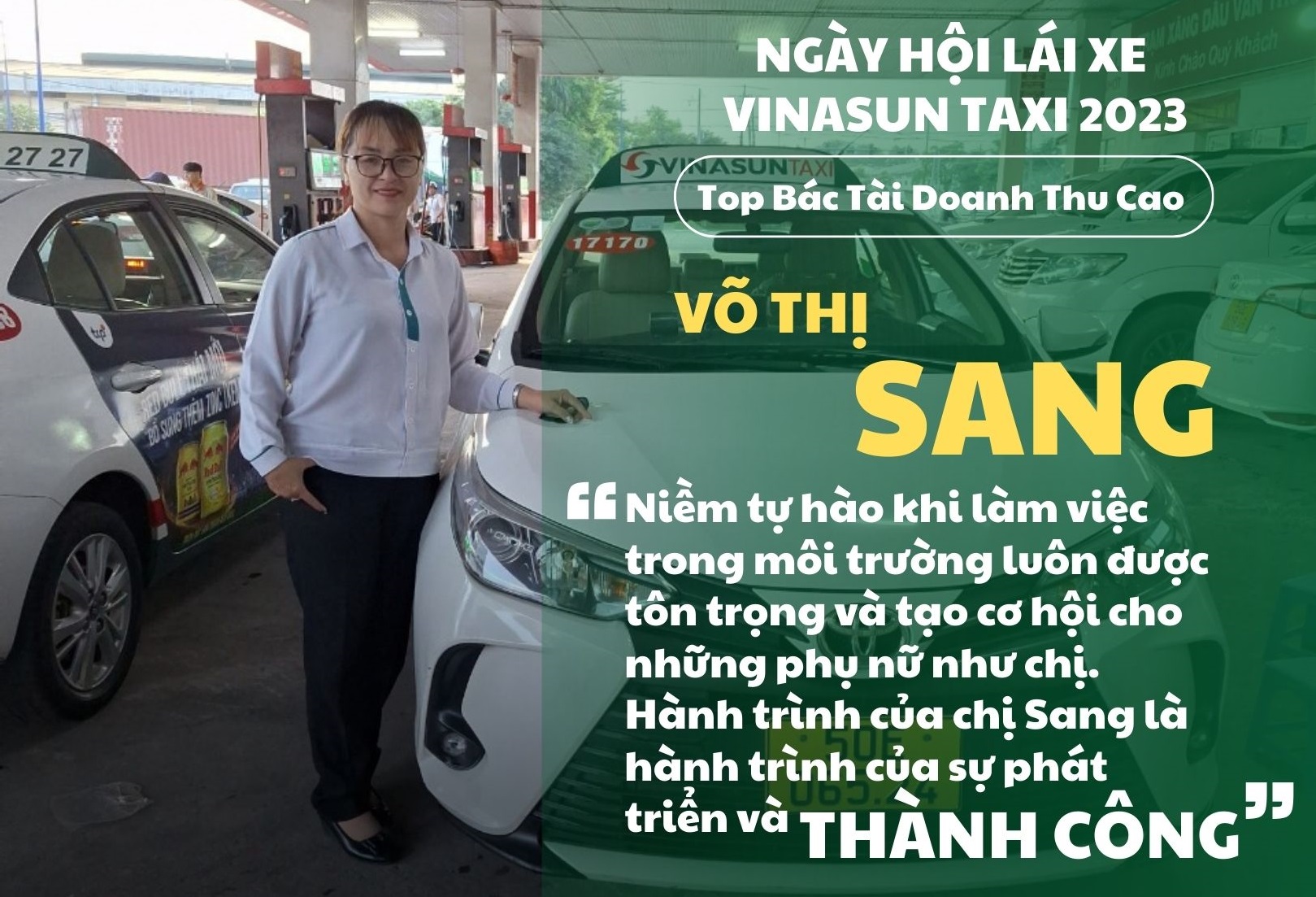 Ngày hội lái xe Vinasun 2023: Hành trình của những Nữ xế tài năng trong gia đình Vinasun Taxi