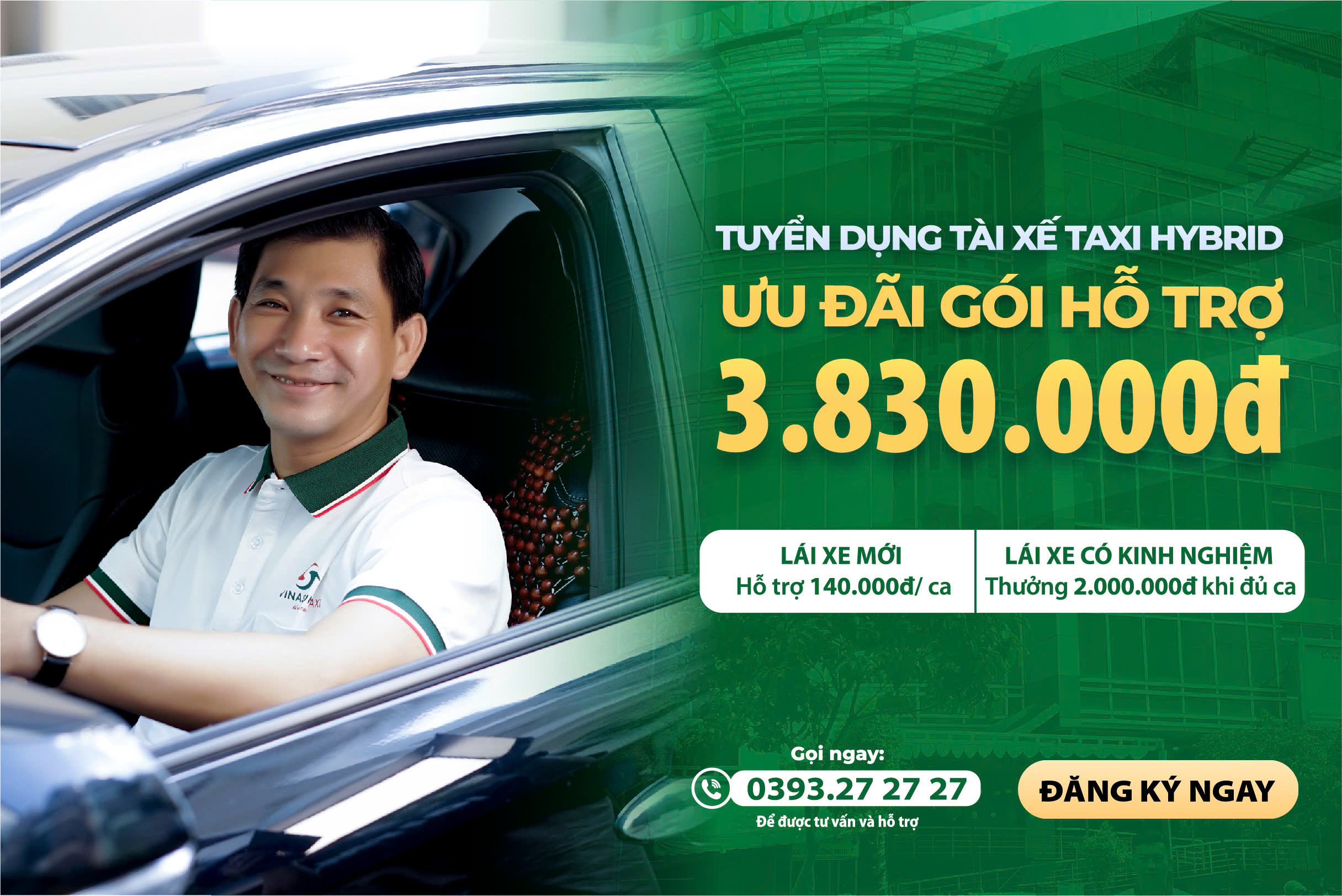 Tuyển dụng lái xe Vinasun Taxi